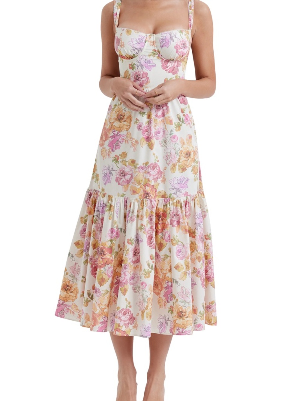 House of CB Elia Floral Corset Dress